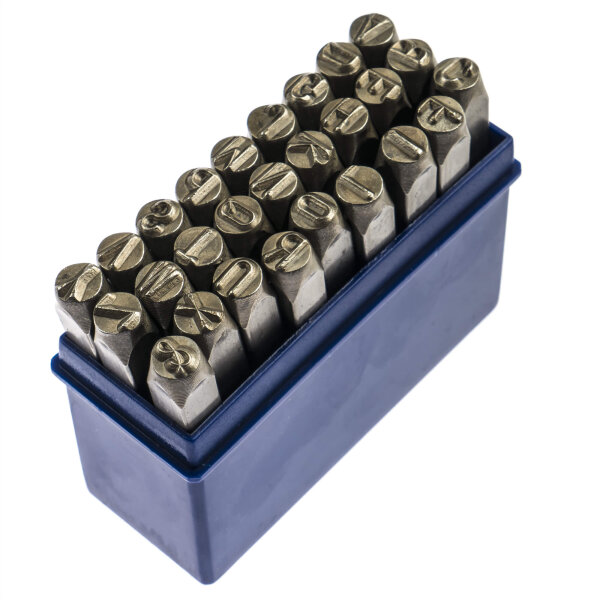 Kukko Schlagzahlensatz 330 9-teilig Zahlen 0 - 9 Schrifth&ouml;he 1 Mm In Kunststoffbox